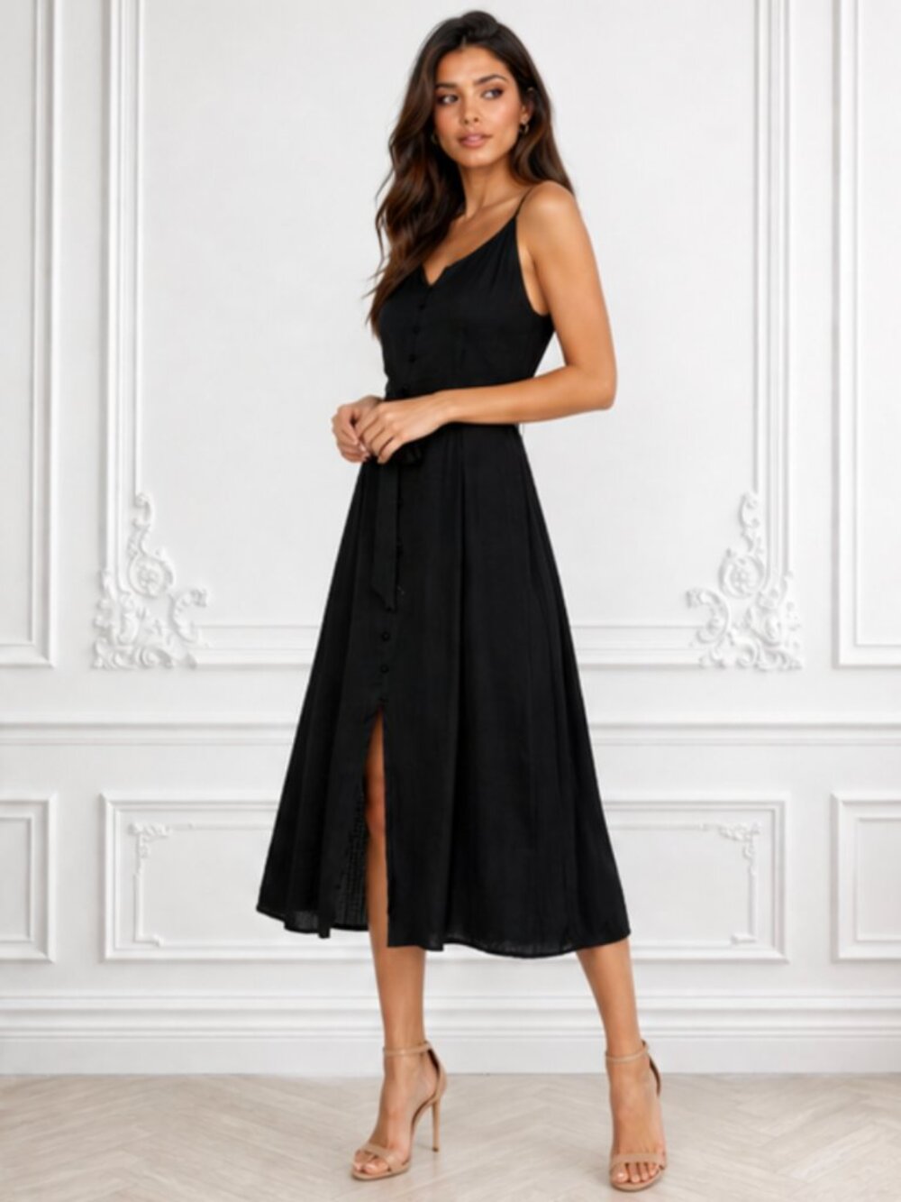 Size 8 Vince Camuto Silky Dress - Picture 2 of 4